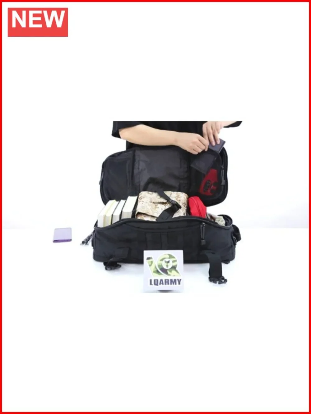 3-in-1 Military Backpack Travel Duffle Gym Bag Weekender Workout